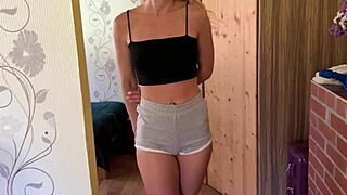 Stepsis Shows Off Her Hot Fit Figure And Gets Fucked