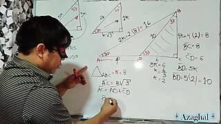 Nerdy Japanese student learns math or takes teacher's creampie lesson