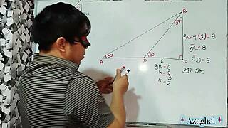Nerdy Japanese student learns math or takes teacher's creampie lesson