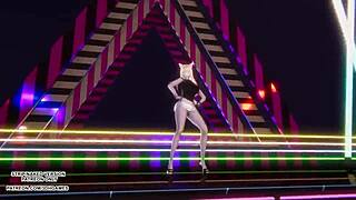 Sistar's Touch My Body Dance: Ahri's Sexy League Hentai MMD in 4K