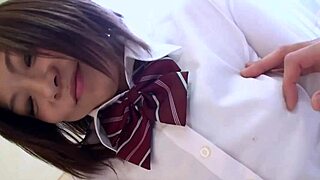 Daddy why's your mature cock stretching my japanese teen pussy in shower first time