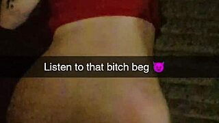 roommate's skinny blonde gf bound and rough doggystyle creampied on snapchat