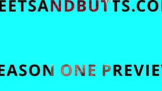 Pawg Teases with Perfect Teen Feet and Toes in College Dorm Play