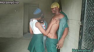 naughty schoolboy rams two horny college girls in steamy threesome