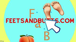 Pawg Teases with Perfect Teen Feet and Toes in College Dorm Play