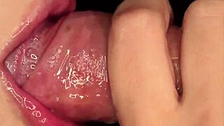 Close-Up Latina Teen Sucks Flaccid Cock Huge Two Cumshots Deep Blowjob