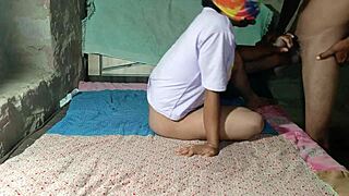 He calls desi girlfriend over and pounds her tight pussy in hardcore bathroom session