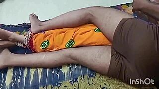 Wow! Jijaji Lays Me On Floor And Fucks Brutally Hard!