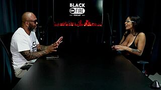 safada strips teasing huge tits explaining pornstar vs content creator differences on sheer red natzinha morena