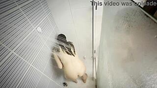 Teasing Our First Lesbian Fuck In The Bathroom