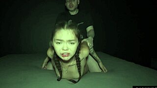 i couldn't stop her dripping cum after those guys wrecked my tight asian hole