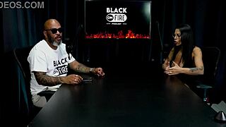 safada strips teasing huge tits explaining pornstar vs content creator differences on sheer red natzinha morena