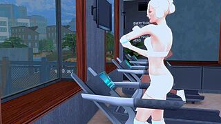 wanna join these lustful lesbian sluts fucking dirty in gym with squirting anime hentai action?