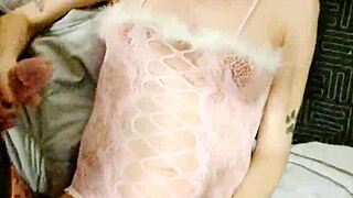 POV Pregnant Bunny in Lingerie Fucked Hard and Creampied
