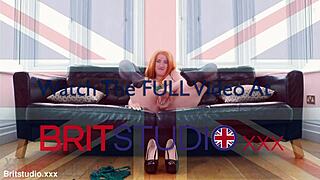 oh victoria greene, your sexy british redhead feet in heels drive me wild with this taboo joi striptease!