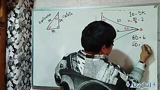 Japanese Nerd Explores Sexual Math Angles in Bedroom with Teacher