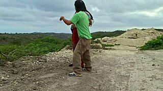 Old Peasant Rips Uniform Off Busty Latina Student for Juicy Country Fuck