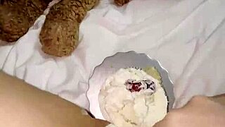 kinky 18yo virgin rubs creamy cake on pussy skipping college class