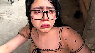 my heartbroken step-niece shows up after boyfriend dump begs for facial cumshot lick balls pov