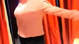 desi college girl's teasing dance rips clothes off bare