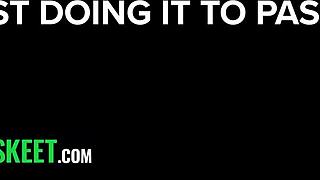 step-siblings skip flashcards for blowjob and pussy fucking!