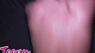 STUDENT CHLOE ROSE GAGS ON COCK LEARNING ANATOMY AND CREAMPIE!