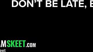 step-siblings skip flashcards for blowjob and pussy fucking!