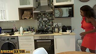 imagine getting kinky punishment on sexy big tits african teen anastacia for bad service