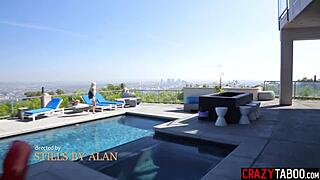 teen halle caught watching gets used by horny milf brandi love!