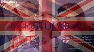 hot british college student slurps that anonymous cock at the milking table