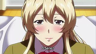 big titted anime schoolgirl cheats blowing director in hentai