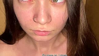 stepdaughter's closet hideout filled with stepdad's throbbing cock slobber