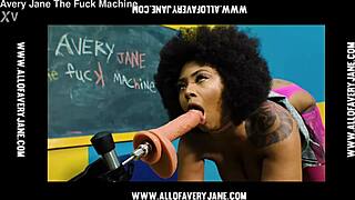 Fuck machine drills good girl's asshole deep gaping orgasm