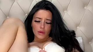 Horny American exchange student slut squirts on toys in webcam girlfriend pov