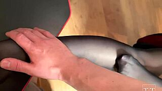 her stockings match my chair perfectly 😍 couldnt resist