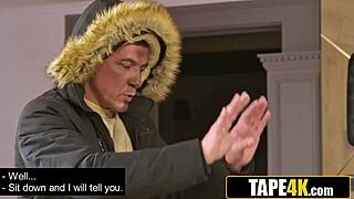 glamorous tutor bends for student's monster cock ride