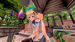 pomu rainpuff vtuber bent over outdoor fucked doggystyle creampie