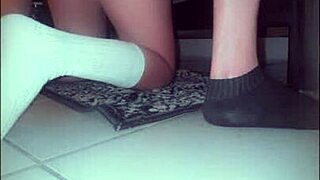 Sexy college girl sneaks neighbor in for hot dorm pounding