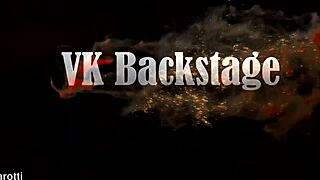 lissa bon gags on cocks before double penetration rips her asshole wide