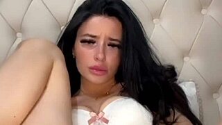 horny british coed slut squirts hard fingering shaved pussy on webcam toys!