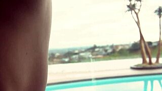 Petite Blonde Elsa Jean Cooks Up Hot Big Butt Masturbation in Kitchen Solo