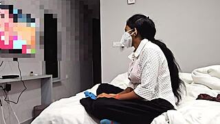 my desi girlfriend with big natural tits gets fucked hard by her young boyfriend at college party