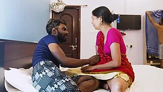 18yo Indian college boy bends mature maid over for squirting doggystyle creampie, licks her juicy pussy first