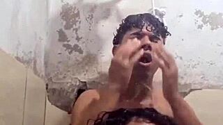 Chubby ebony stepmom with huge tits and ass rides student's big cock cowgirl, can you handle her orgasmic bounce?