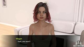 Redhead milf mommy roleplays creampie game with college teen in closeup