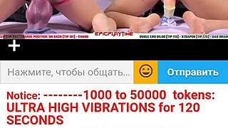 webcam lesbians vibe with dildos and toys teasing each others teen pussies