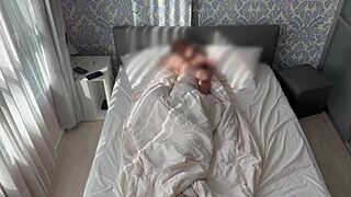 early morning horny big ass couple rides cowgirl rough