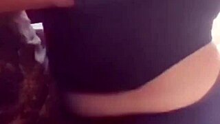 Chubby ebony stepmom with huge tits and ass rides student's big cock cowgirl, can you handle her orgasmic bounce?