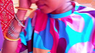 hot indian couple's dirty hindi blowjob and deep pussy pounding