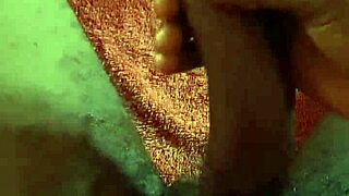 Jerking huge black cock in bedroom till massive cumshot explosion!!